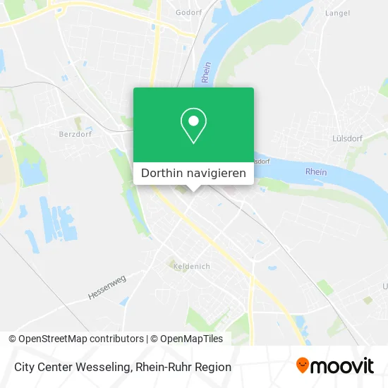 City Center Wesseling Karte