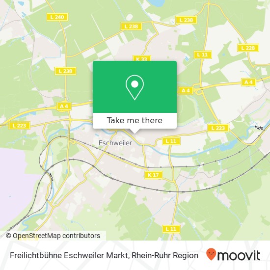 Freilichtbühne Eschweiler Markt Karte