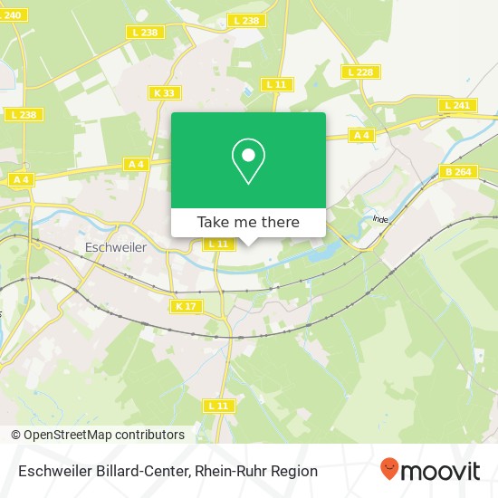 Eschweiler Billard-Center Karte