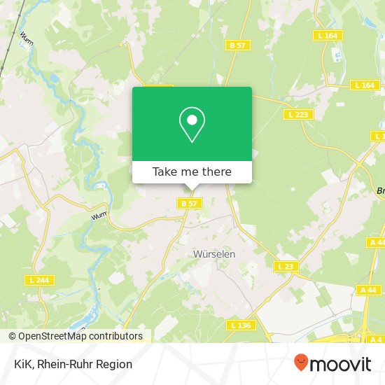 KiK, Krefelder Straße 16 52146 Würselen Karte
