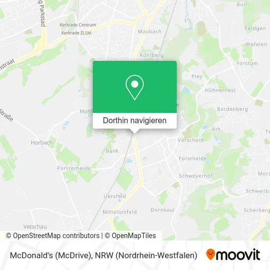 McDonald's (McDrive) Karte