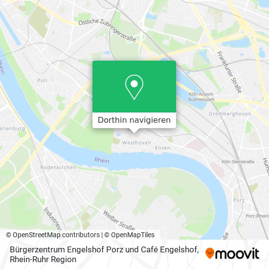 Bürgerzentrum Engelshof Porz und Café Engelshof Karte