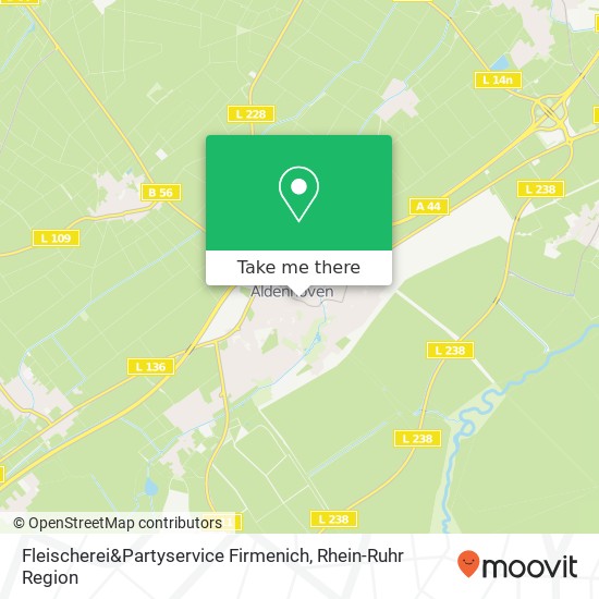 Fleischerei&Partyservice Firmenich, Alte Turmstraße 15 52457 Aldenhoven Karte