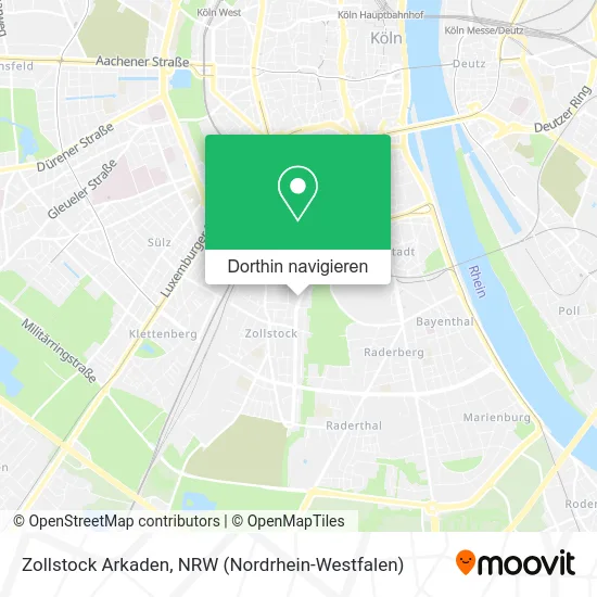 Zollstock Arkaden Karte