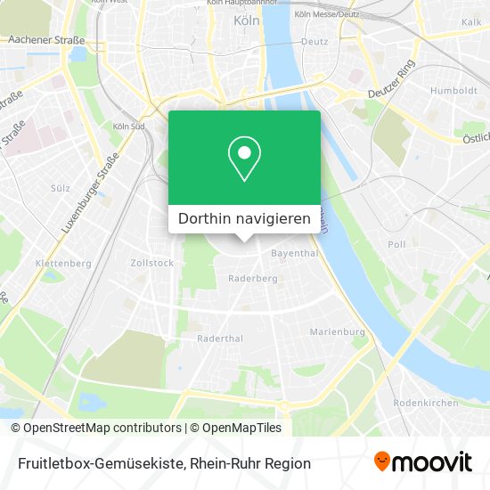 Fruitletbox-Gemüsekiste Karte