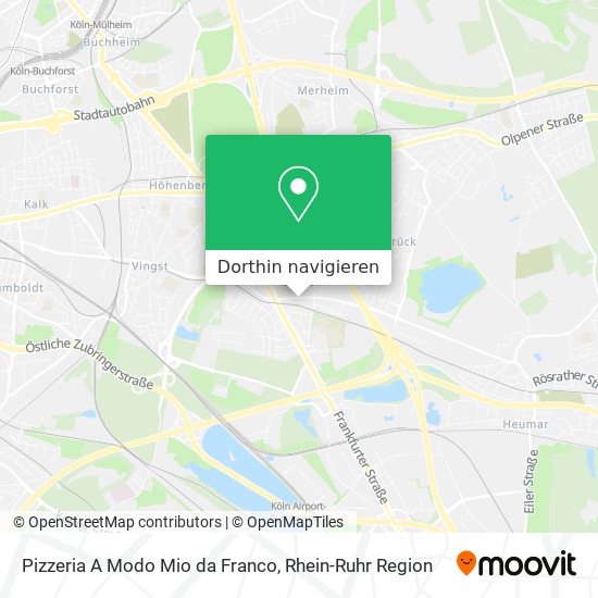 Pizzeria A Modo Mio da Franco Karte