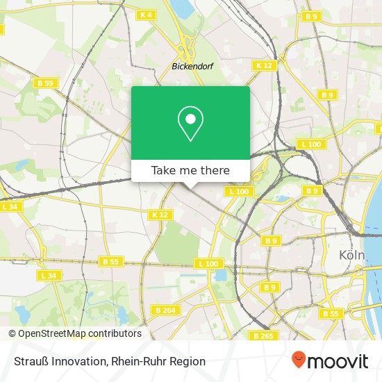 Strauß Innovation, Neptunplatz Ehrenfeld, 50823 Köln Karte