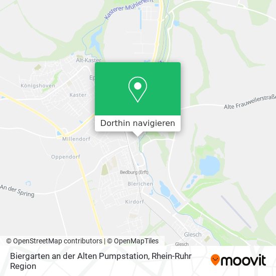 Biergarten an der Alten Pumpstation Karte