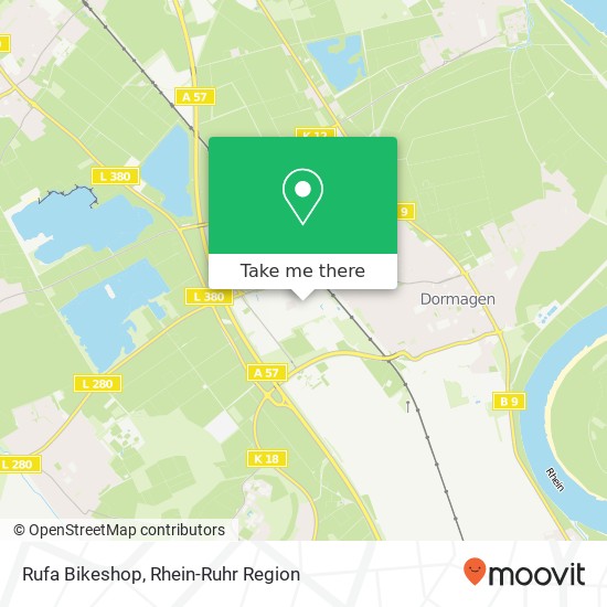 Rufa Bikeshop, Kieler Straße 5 41540 Dormagen Karte