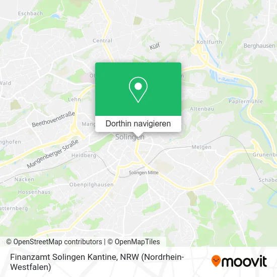 Finanzamt Solingen Kantine Karte