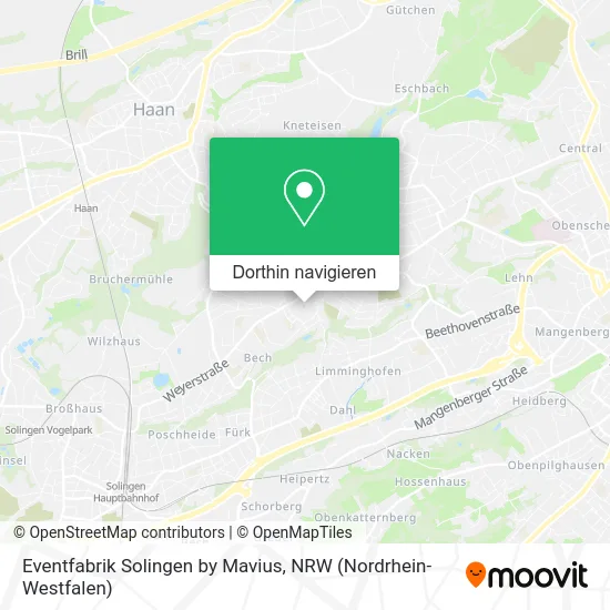 Eventfabrik Solingen by Mavius Karte