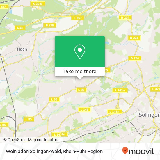 Weinladen Solingen-Wald Karte