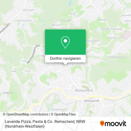 Lavanda Pizza, Pasta & Co. Remscheid Karte