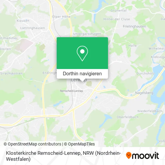 Klosterkirche Remscheid-Lennep Karte