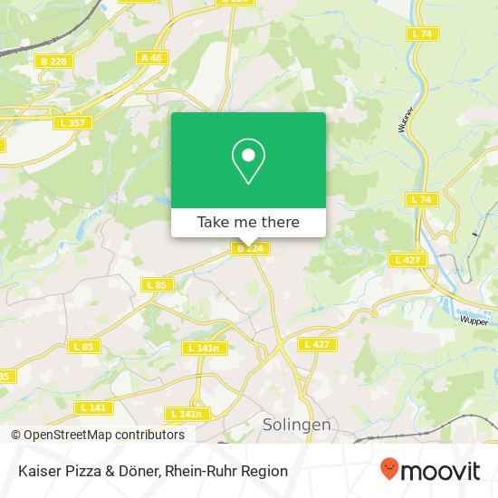 Kaiser Pizza & Döner, Schlagbaumer Straße 179 42653 Solingen Karte