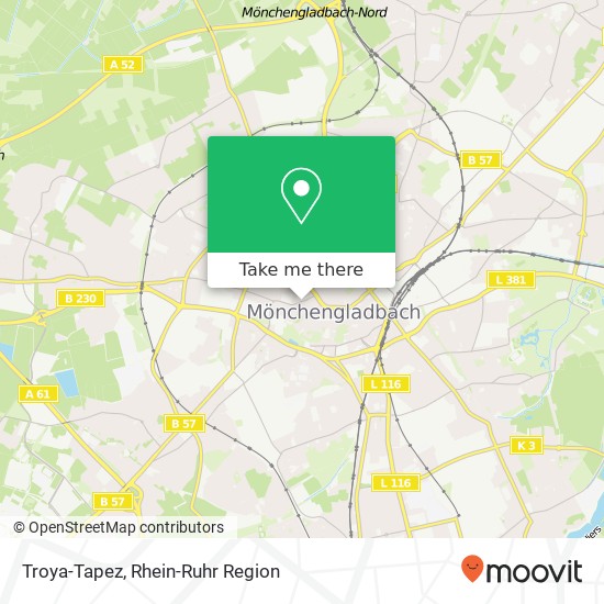 Troya-Tapez, Aachener Straße 19 Innenstadt, 41061 Mönchengladbach Karte
