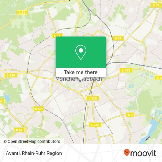 Avanti, Hindenburgstraße 68 Innenstadt, 41061 Mönchengladbach Karte