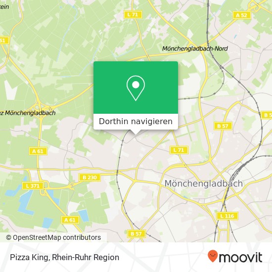 Pizza King, Annakirchstraße 63 Windberg, 41063 Mönchengladbach Karte