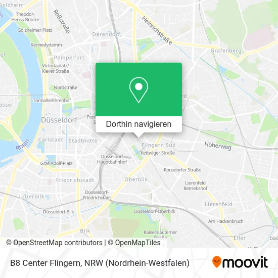 B8 Center Flingern Karte