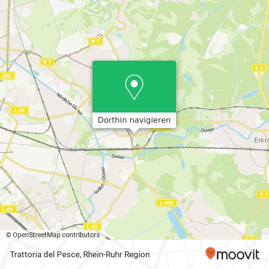 Trattoria del Pesce, Morper Straße 16 Gerresheim, 40625 Düsseldorf Karte