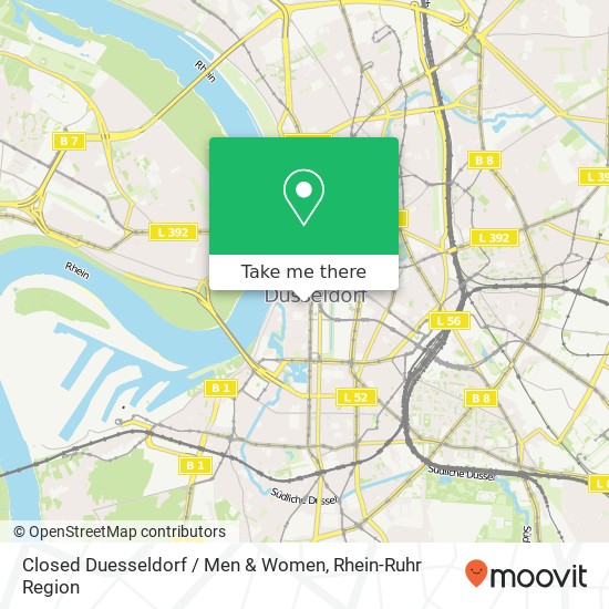 Closed Duesseldorf / Men & Women, Grabenstraße 4 Karlstadt, 40213 Dusseldorf Karte