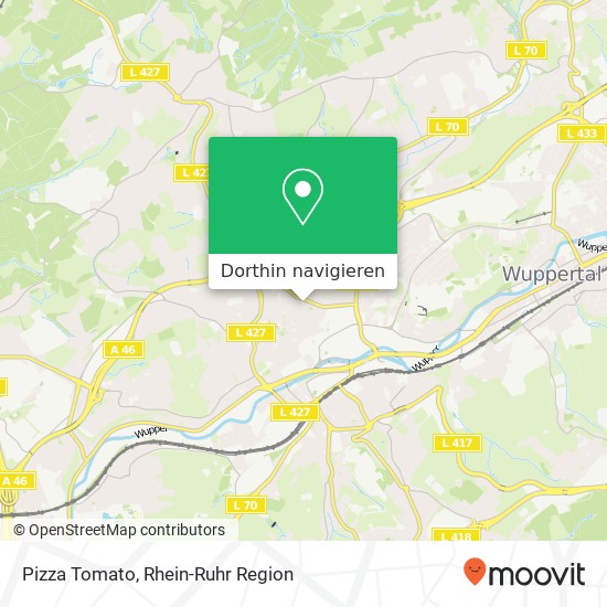 Pizza Tomato, Marienstraße 3 Elberfeld, 42105 Wuppertal Karte