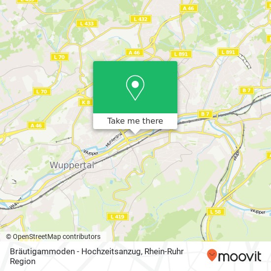 Bräutigammoden - Hochzeitsanzug, Rolingswerth 15 Barmen, 42275 Wuppertal Karte