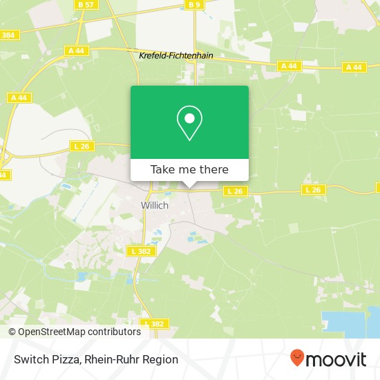 Switch Pizza, Krefelder Straße 1 47877 Willich Karte