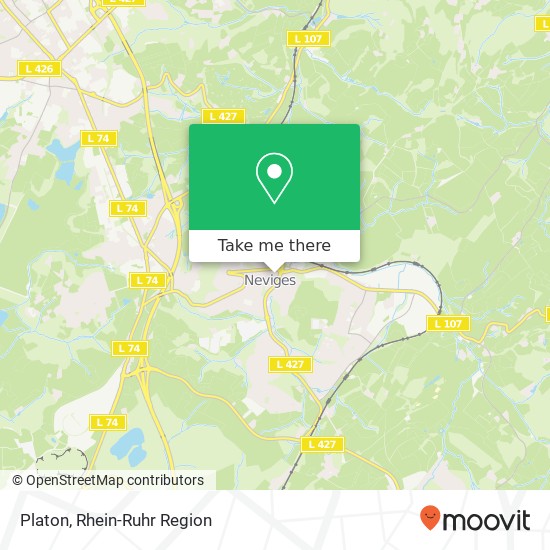 Platon, Elberfelder Straße 57 Neviges, 42553 Velbert Karte