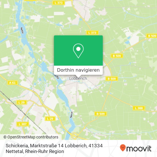 Schickeria, Marktstraße 14 Lobberich, 41334 Nettetal Karte