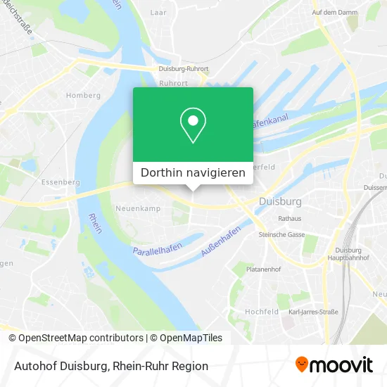 Autohof Duisburg Karte