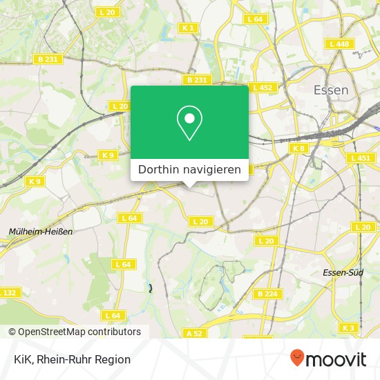 KiK, Keplerstraße 96 Holsterhausen, 45147 Essen Karte