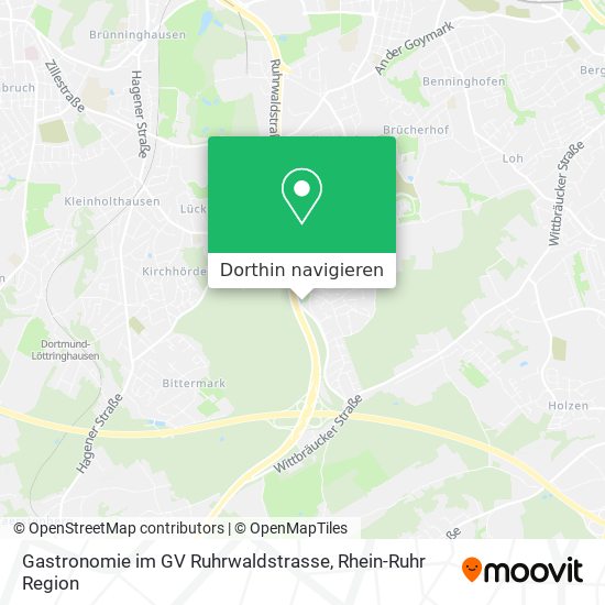 Gastronomie im GV Ruhrwaldstrasse Karte