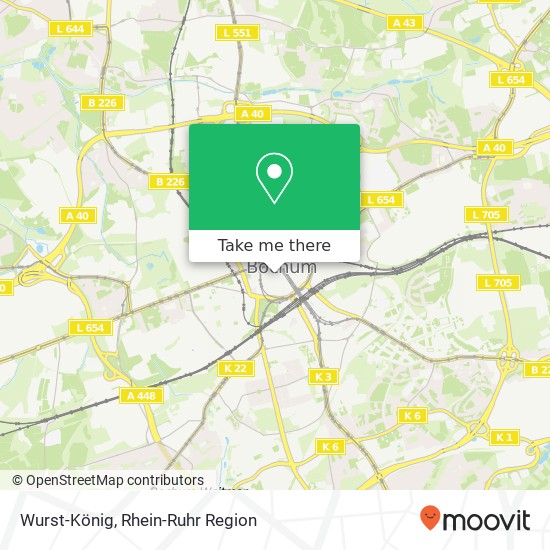 Wurst-König, Grabenstraße 1 44787 Bochum Karte