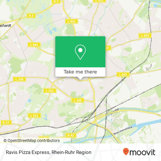 Ravis Pizza Express, Essener Straße 46236 Bottrop Karte