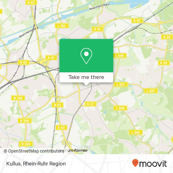 Kullus, Berliner Platz 11 Herne-Mitte, 44623 Herne Karte