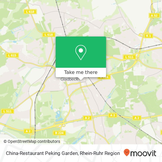 China-Restaurant Peking Garden, Marktplatz 2 Gladbeck-Mitte, 45964 Gladbeck Karte