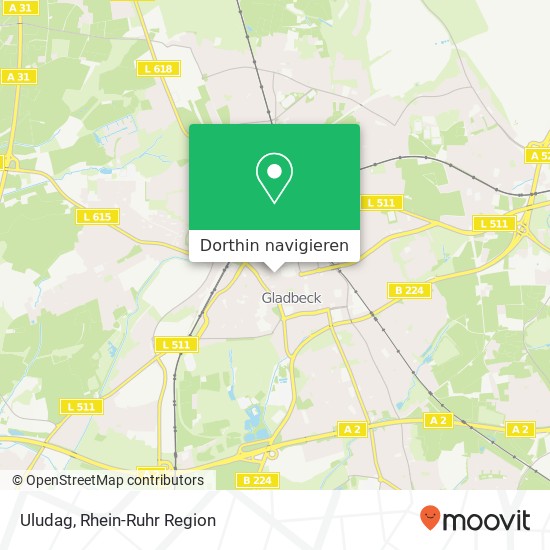 Uludag, Rentforter Straße Gladbeck-Mitte, 45964 Gladbeck Karte