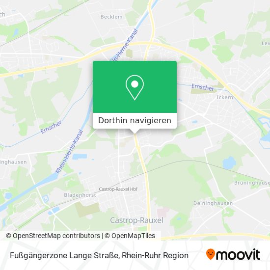 Fußgängerzone Lange Straße Karte