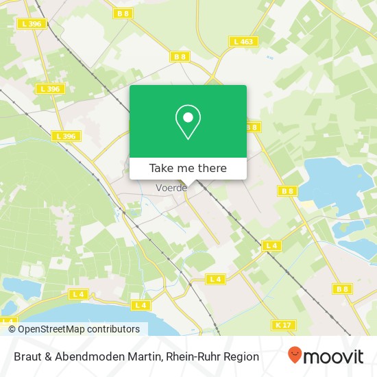 Braut & Abendmoden Martin, Bahnhofstraße 79 46562 Voerde (Niederrhein) Karte