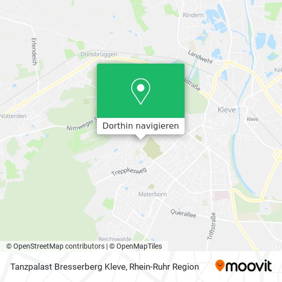 Tanzpalast Bresserberg Kleve Karte