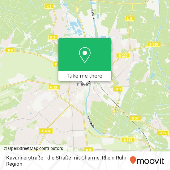 Kavarinerstraße - die Straße mit Charme Karte