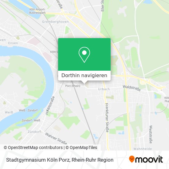 Stadtgymnasium Köln Porz Karte
