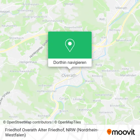 Friedhof Overath Alter Friedhof Karte