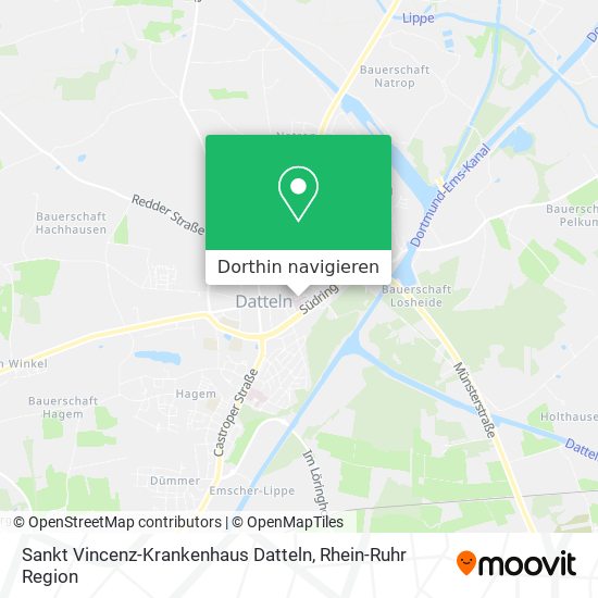 Sankt Vincenz-Krankenhaus Datteln Karte