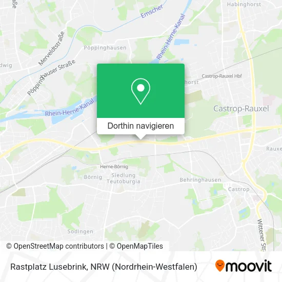 Rastplatz Lusebrink Karte