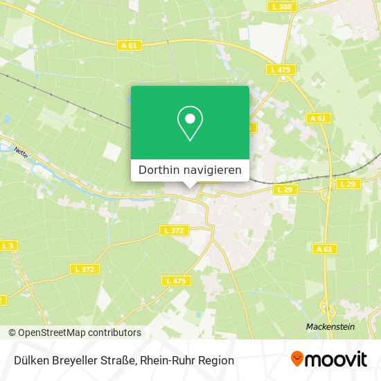 Dülken Breyeller Straße Karte