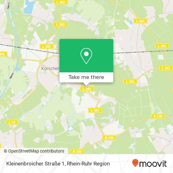 Kleinenbroicher Straße 1 Karte