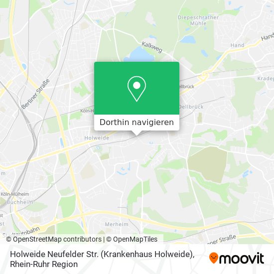 Holweide Neufelder Str. (Krankenhaus Holweide) Karte