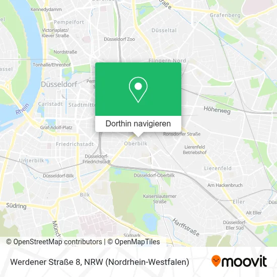 Werdener Straße 8 Karte